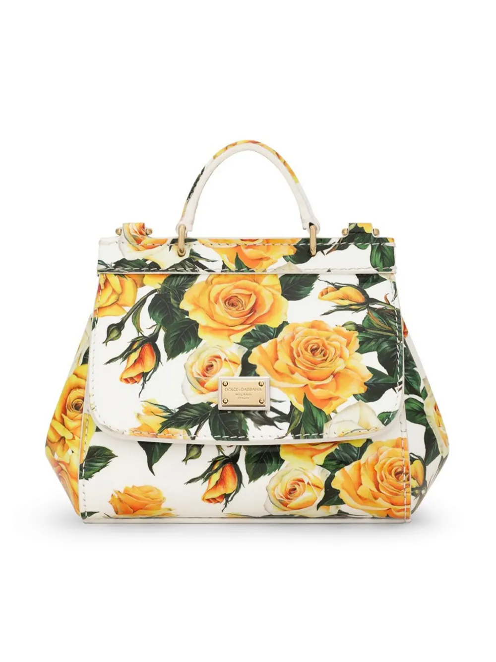

Сумка Mini Sicily с цветочным принтом Dolce & Gabbana Kids, белый