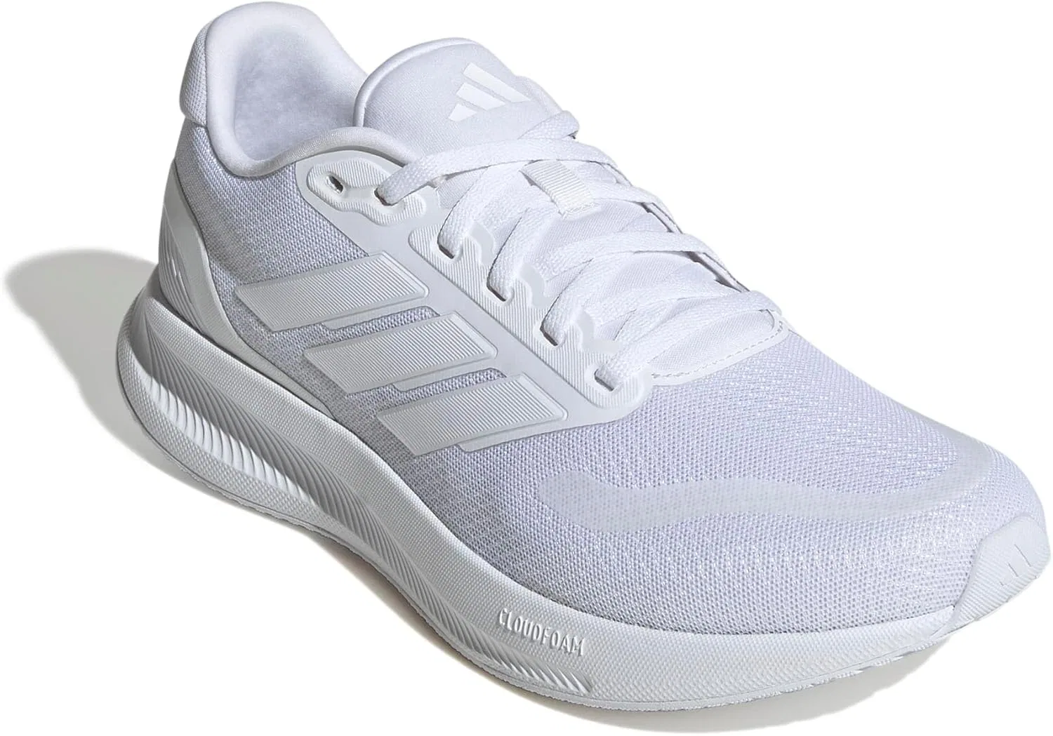 Мужские беговые кроссовки Adidas Runfalcon 5 Wide, 2-Ftwr White Ftwr White Core Black — фото 4