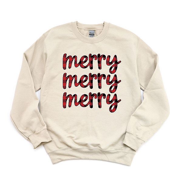 

Свитшот Buffalo plaid с рождественским принтом Simply Sage Market, Зеленый, Свитшот Buffalo plaid с рождественским принтом Simply Sage Market