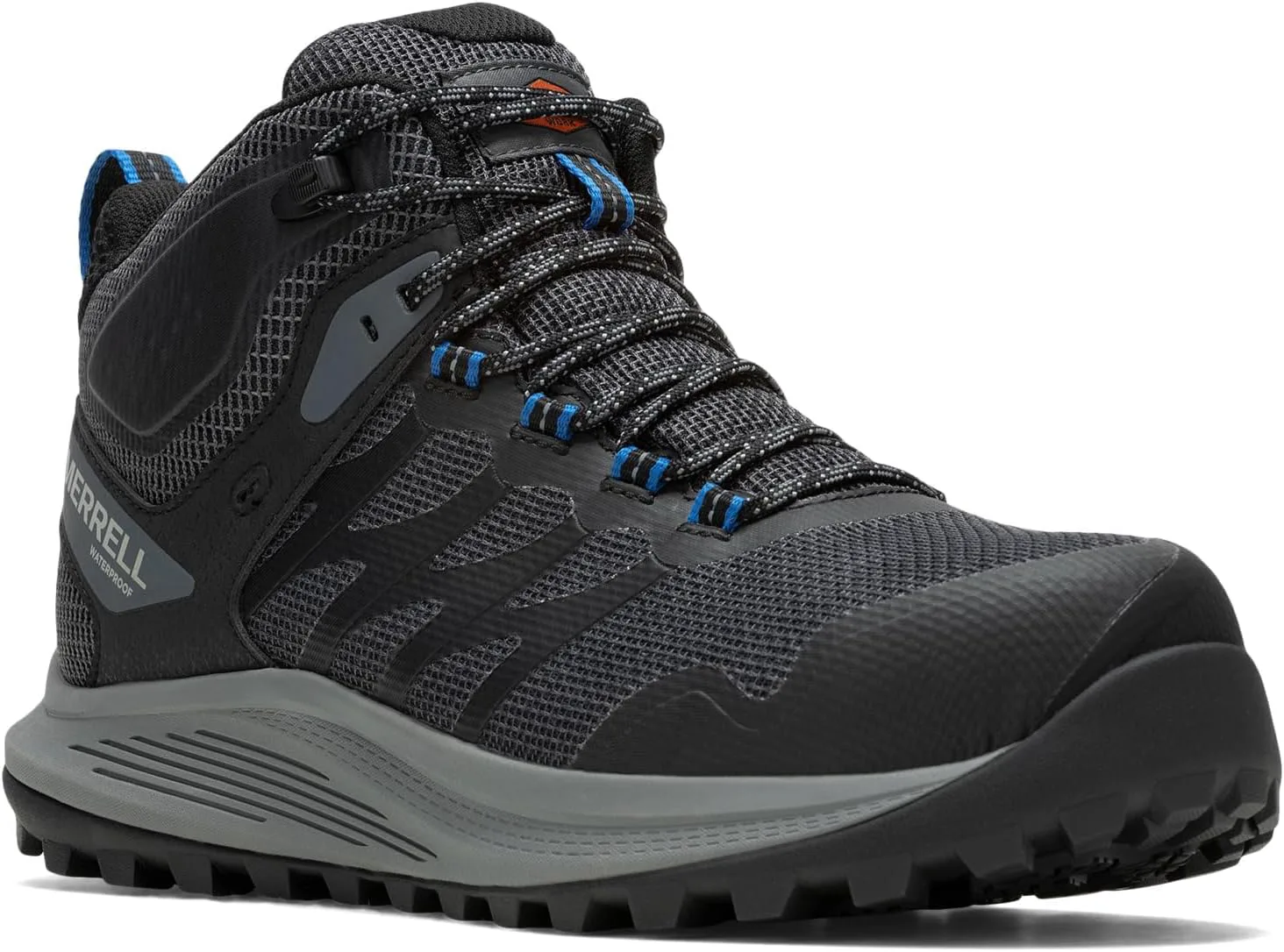 Мужские ботинки Merrell Nova 3 Mid Waterproof с карбоновым волокном, черный — фото 2