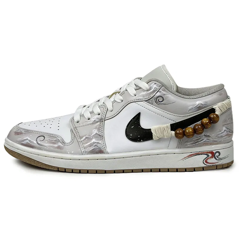 Кроссовки баскетбольные винтажные Jordan White Brown
