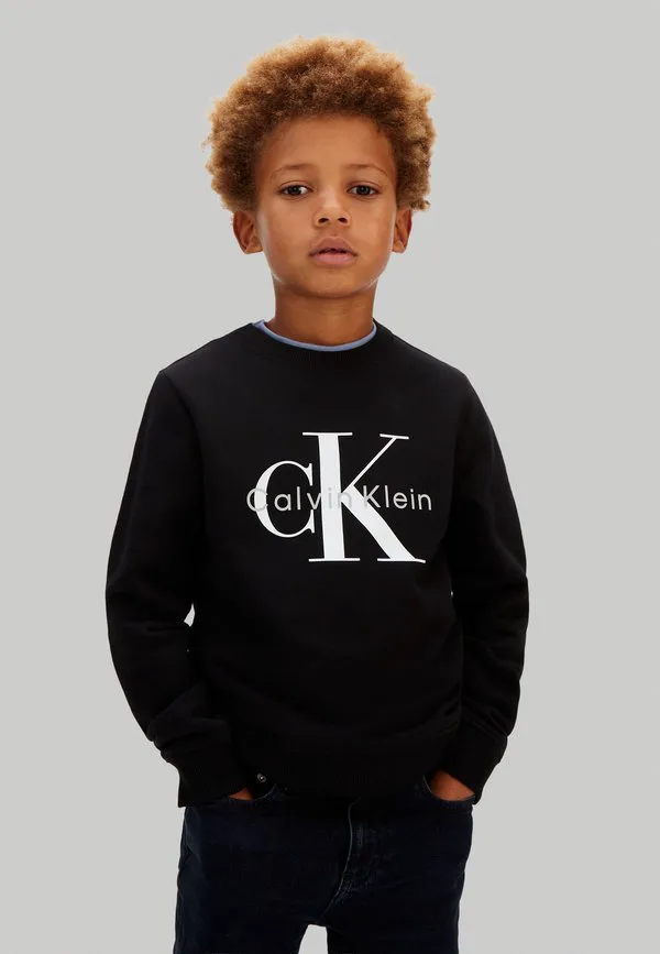 Унисекс толстовка с моно логотипом Calvin Klein Jeans, Black