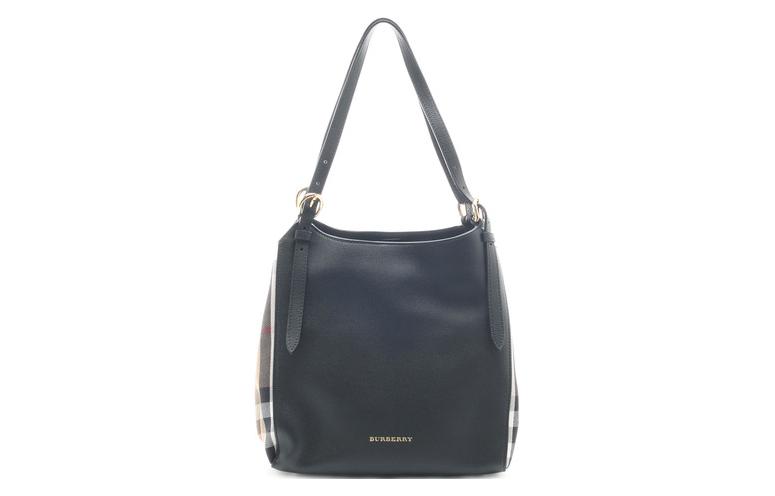 

Burberry Натуральная кожаная сумка через плечо женская черная