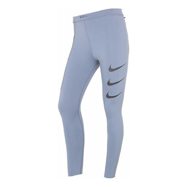 

Брюки epic luxe run division printing fitness pants grey Nike, серый