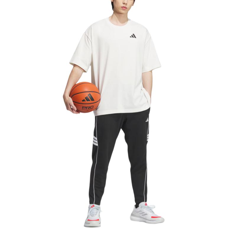 Футболка баскетбольная ss25 intercon t shirt unisex Adidas, белый — фото 4
