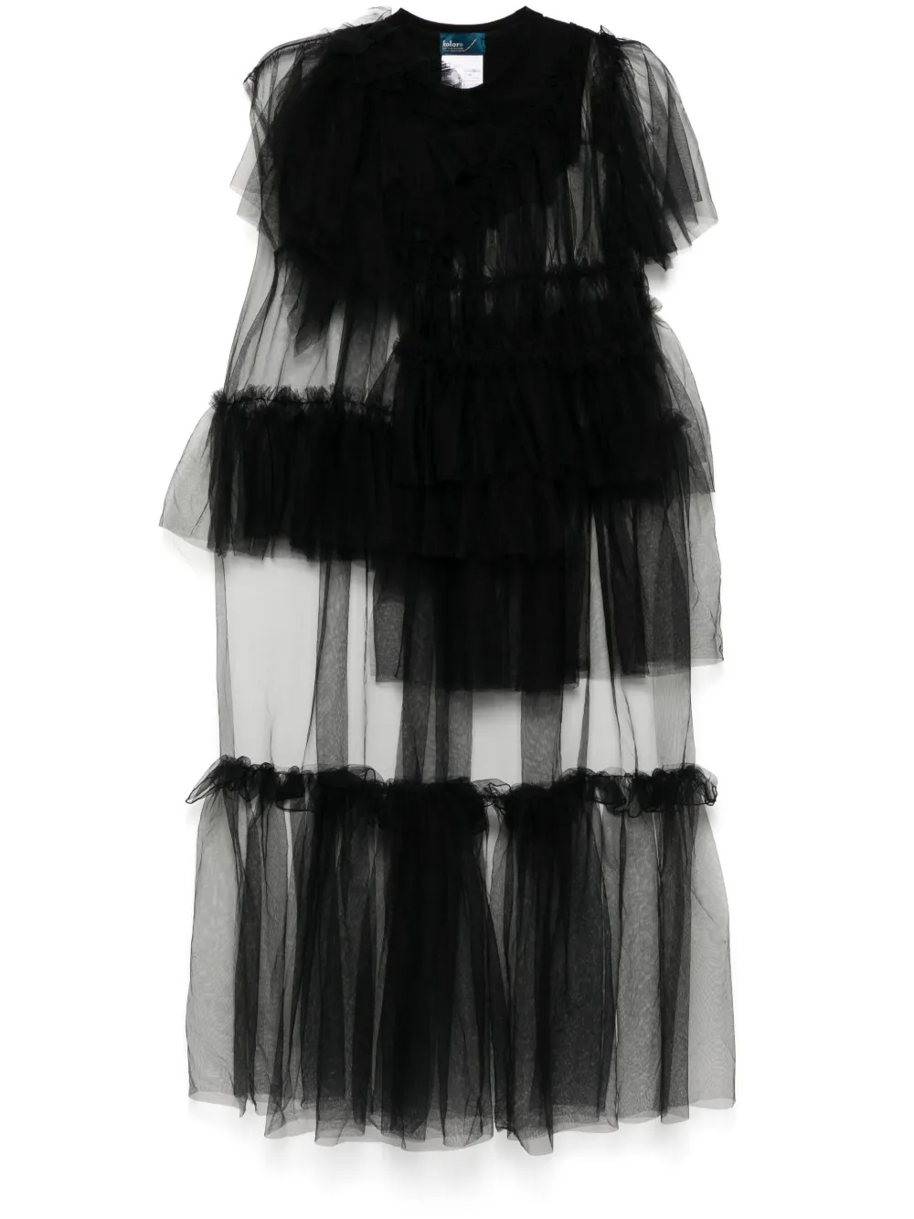 

Платье с оборками Kolor, черный