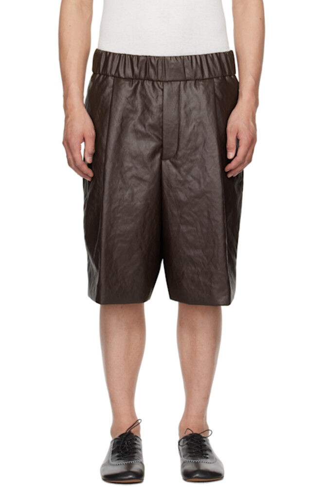 

Коричневые плиссированные шорты Dries Van Noten