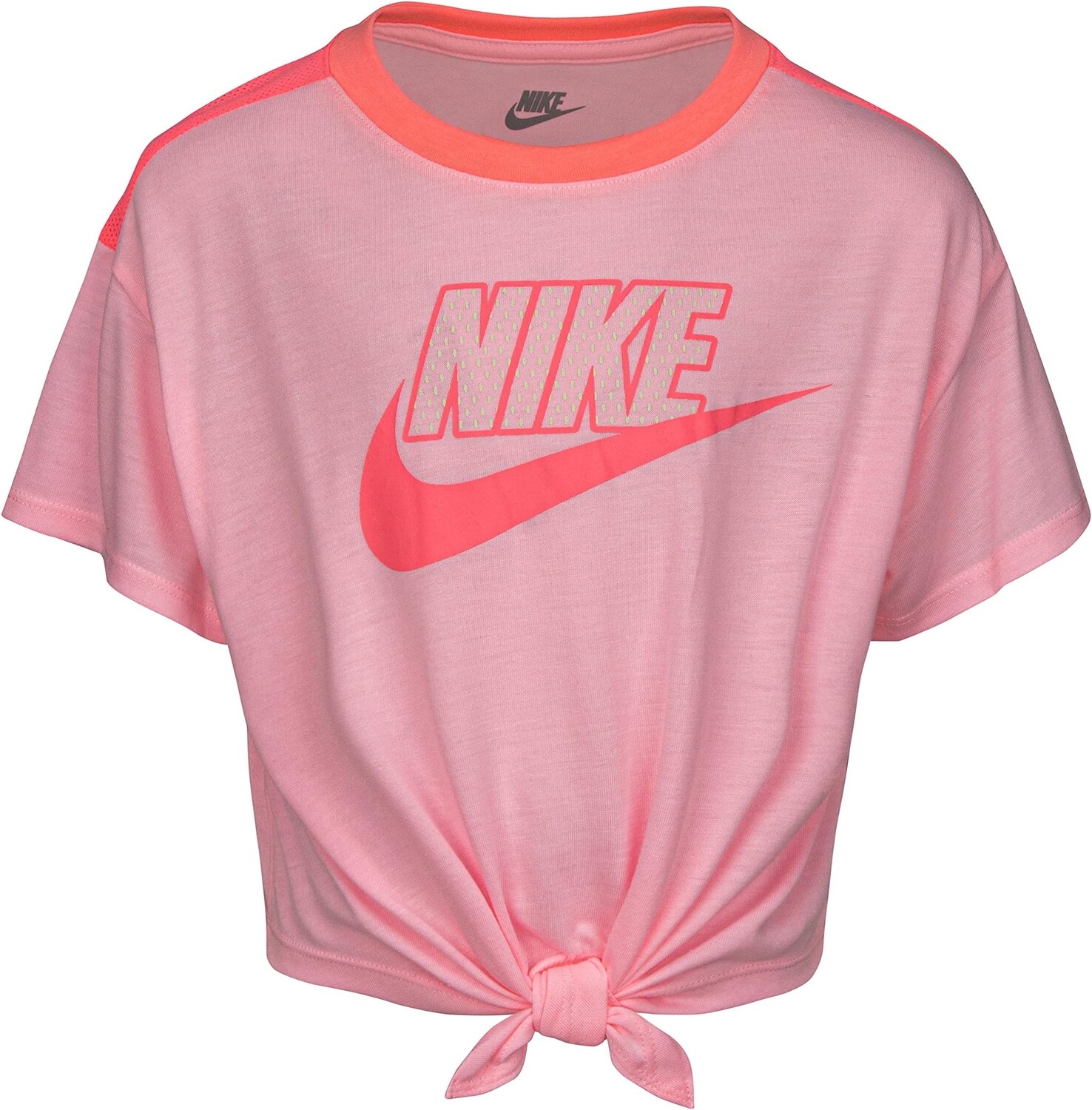 

Топ Nike Kids Boxy Tie Front Top, цвет Arctic Punch