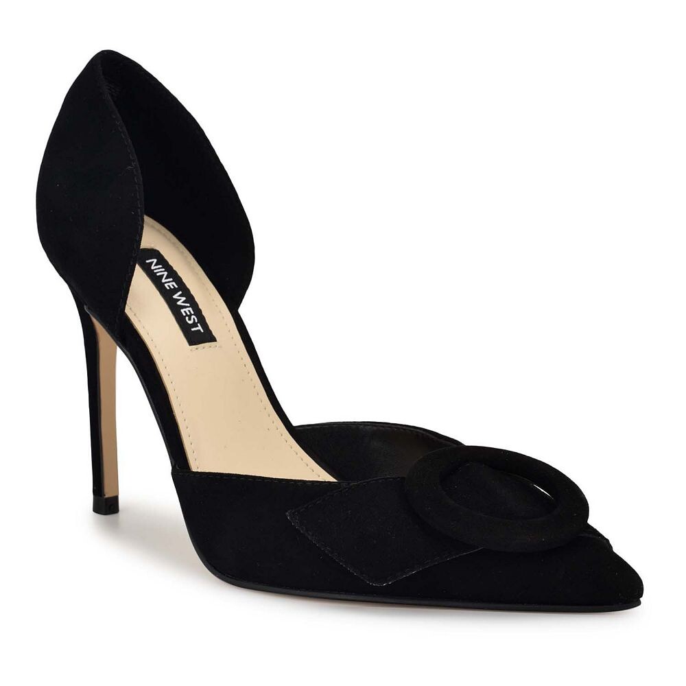 

Женские туфли-лодочки без шнуровки Nine West Frolly, цвет Black Suede