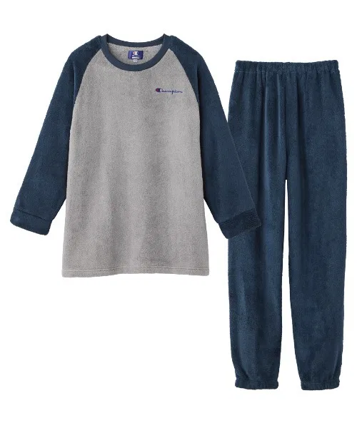 Комплект пижамный Champion детский из флиса, серый