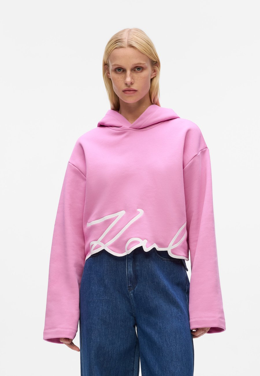 

Худи KARL LAGERFELD SIGNATURE HEM, Opera Mauve/Mauve