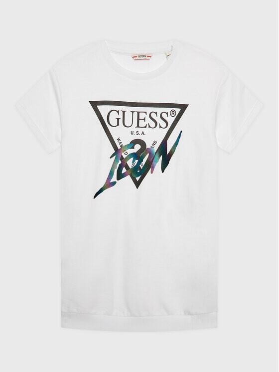

Платье на каждый день, стандартного кроя Guess, белый