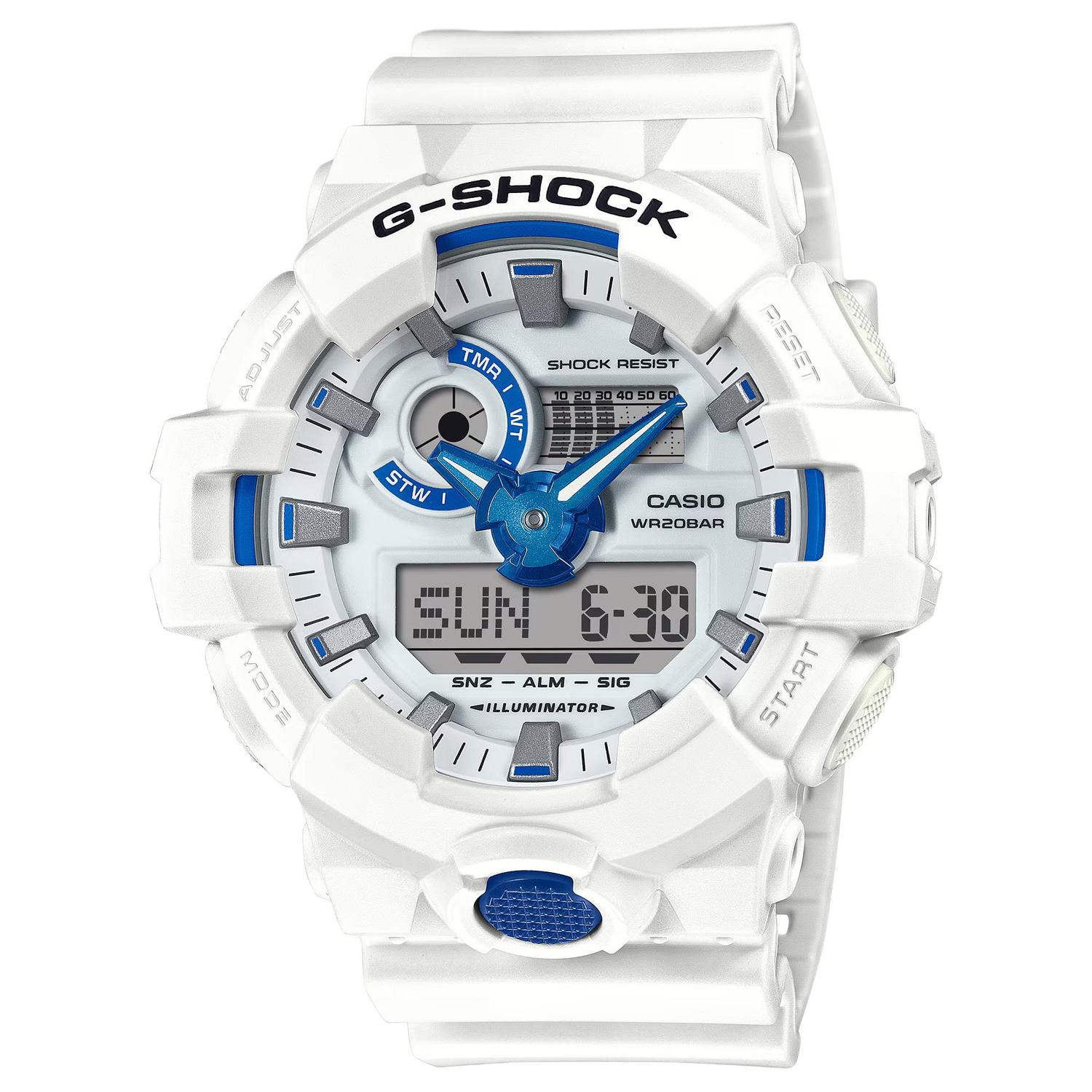

CASIO G-Shock кварцевые часы с белым циферблатом на ремешке из смолы для мужчин