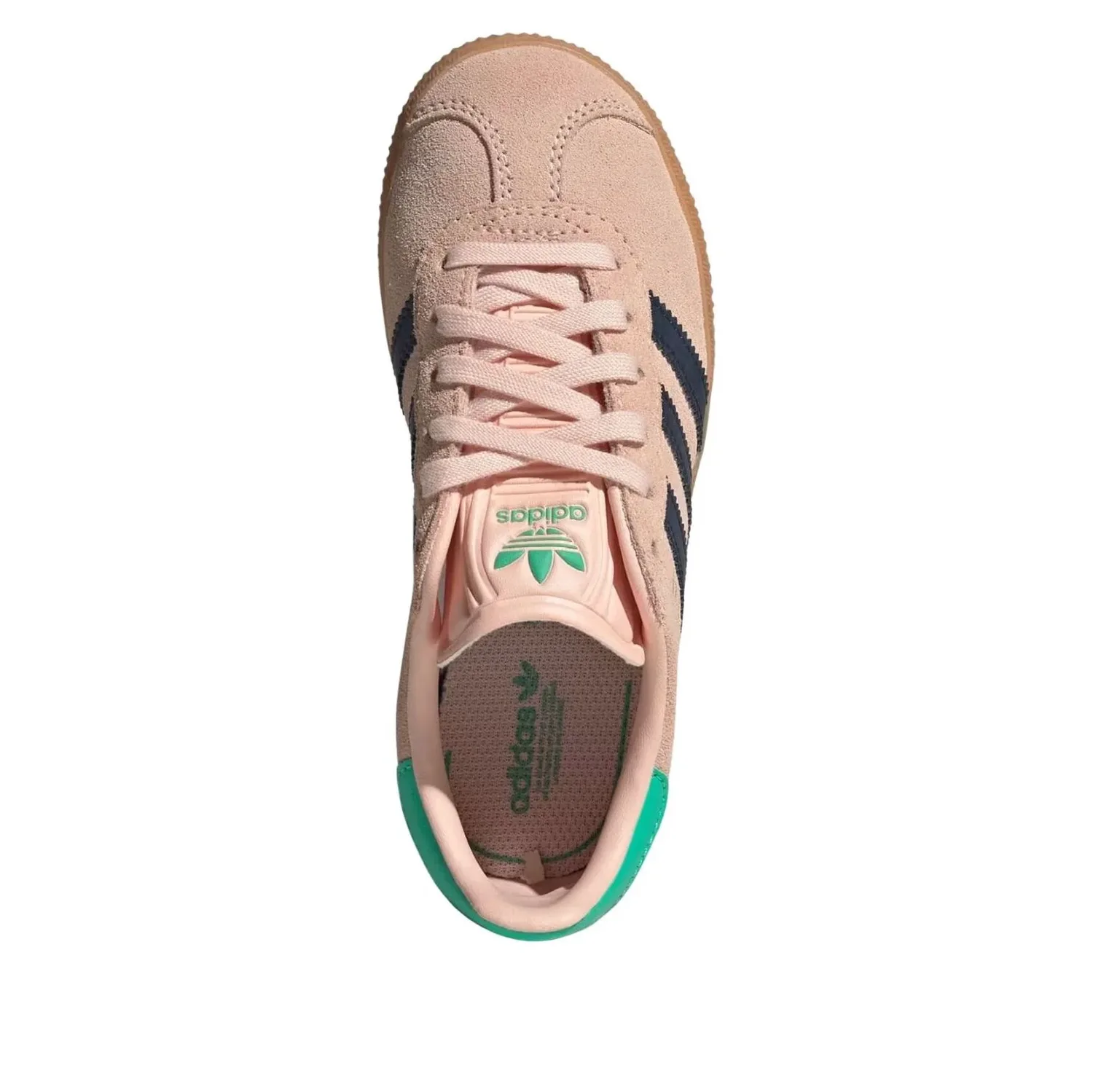 Кроссовки (PS) Adidas Gazelle 'Blush Pink Night Indigo Green' — фото 4