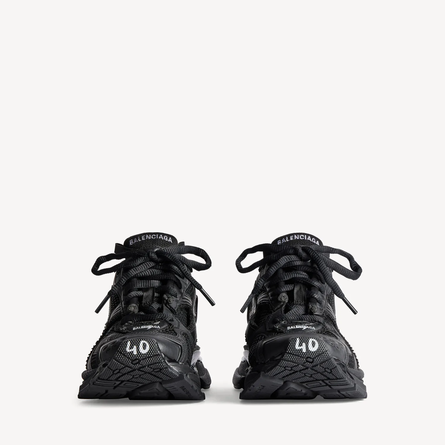 BALENCIAGA Мужские кроссовки Runner в черном цвете — фото 3