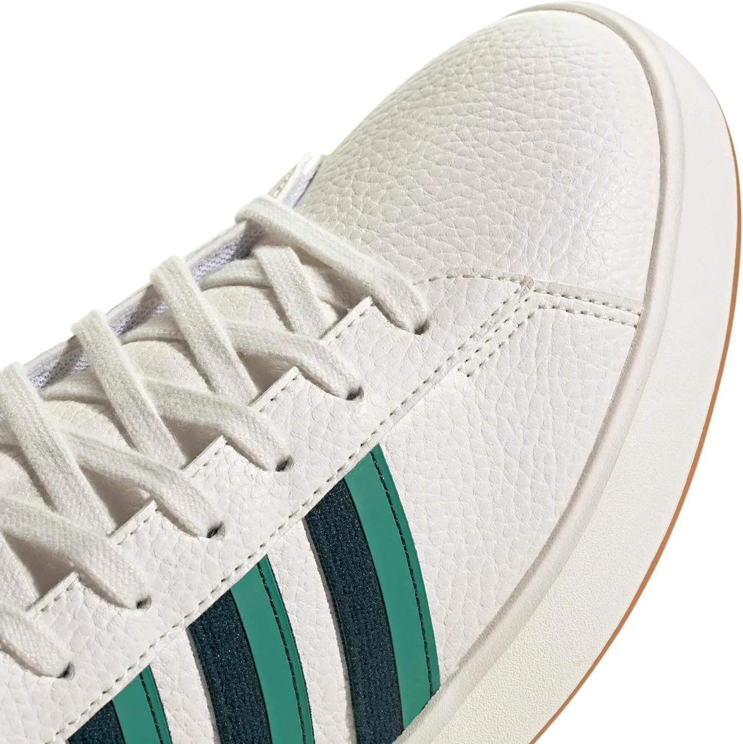 Мужские кроссовки Adidas Grand Court 3.0, Core White Aurora Ivy Semi Court Green — фото 4