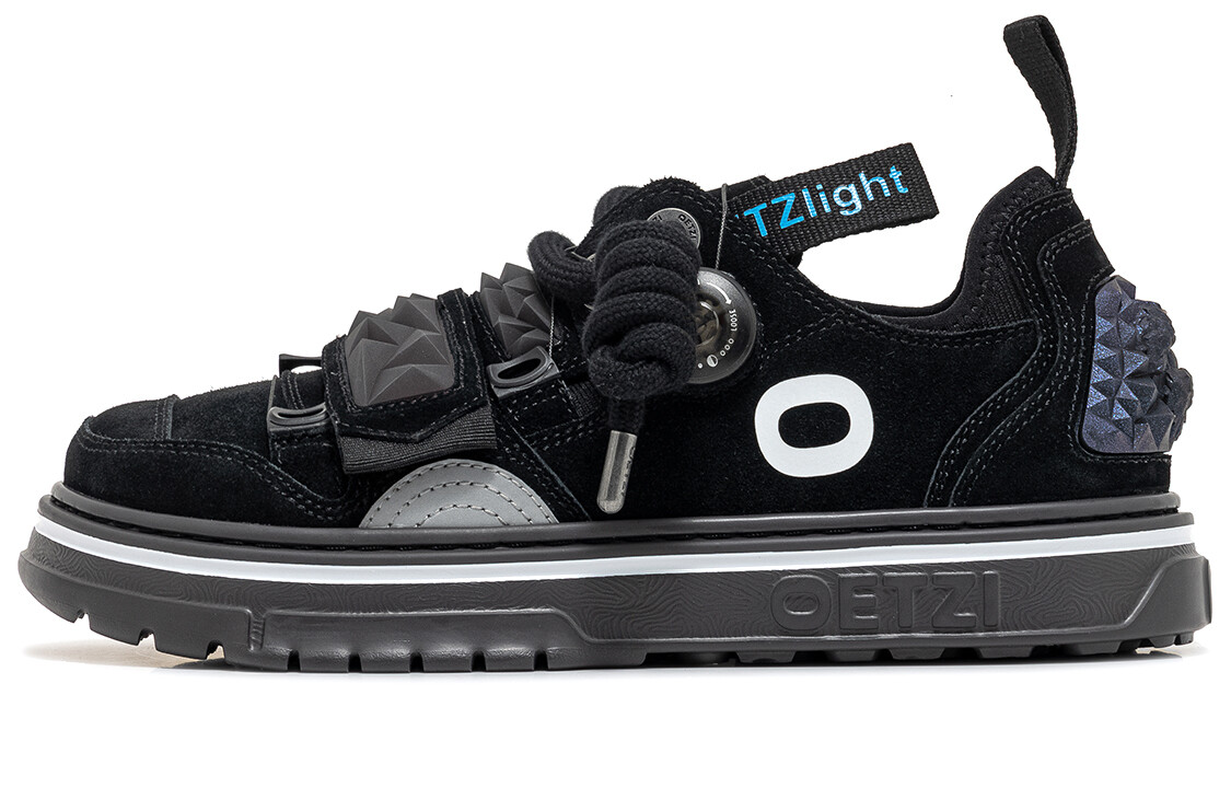 

Кроссовки OETZI Skateboarding Shoes Unisex Low-top Black, черный