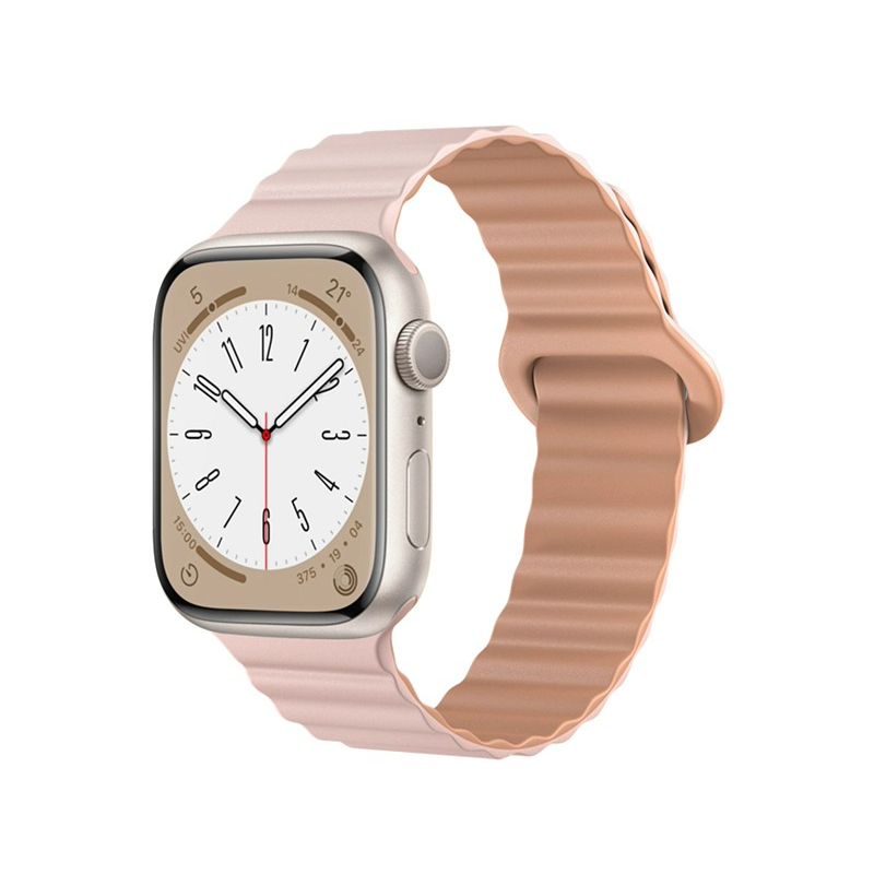

Biaodaige Часы Strap Apple Compatibility Silicone Material, Oxford Pink & Rose Pink