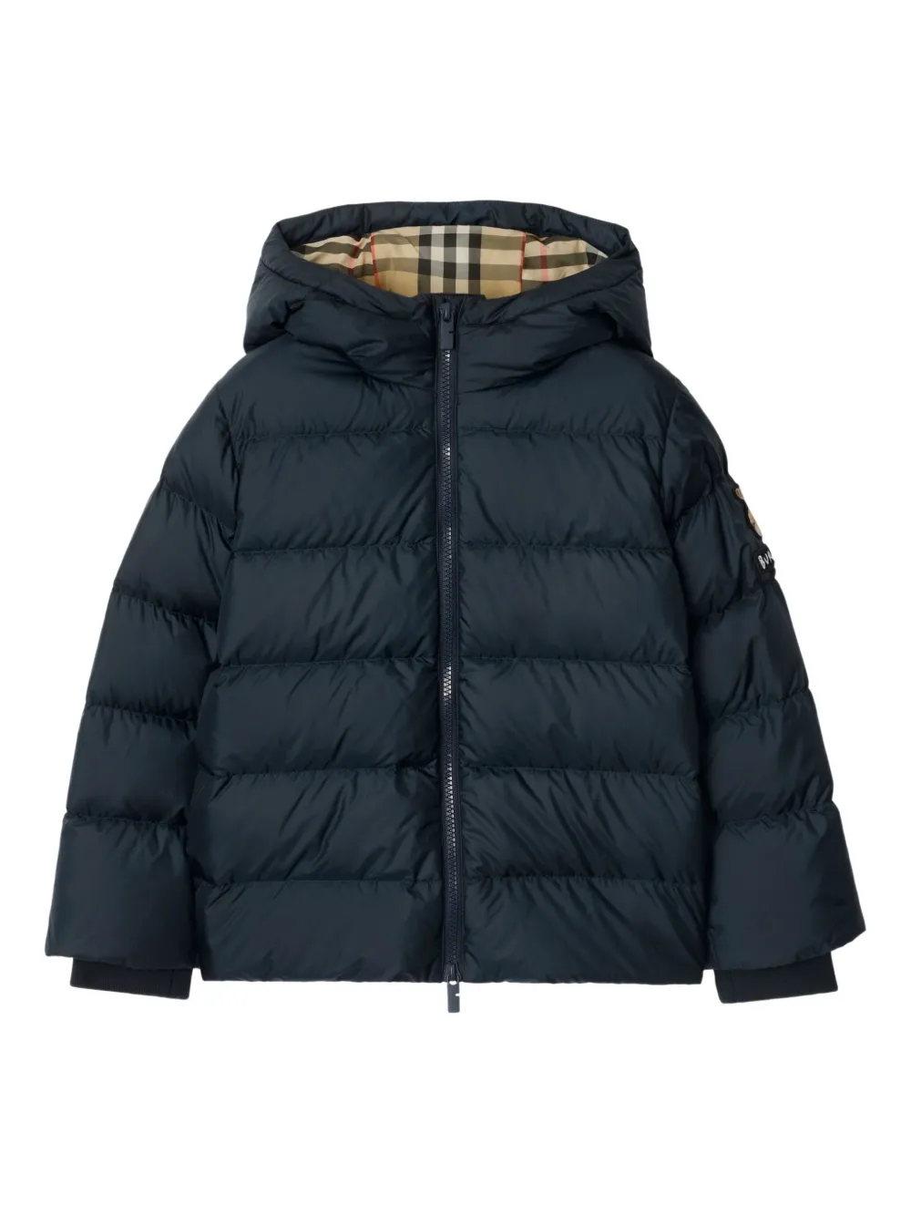 

Куртка-пуховик с капюшоном BURBERRY KIDS, синий