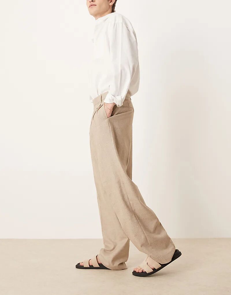 

Элегантные широкие брюки с текстурой камня ASOS DESIGN
