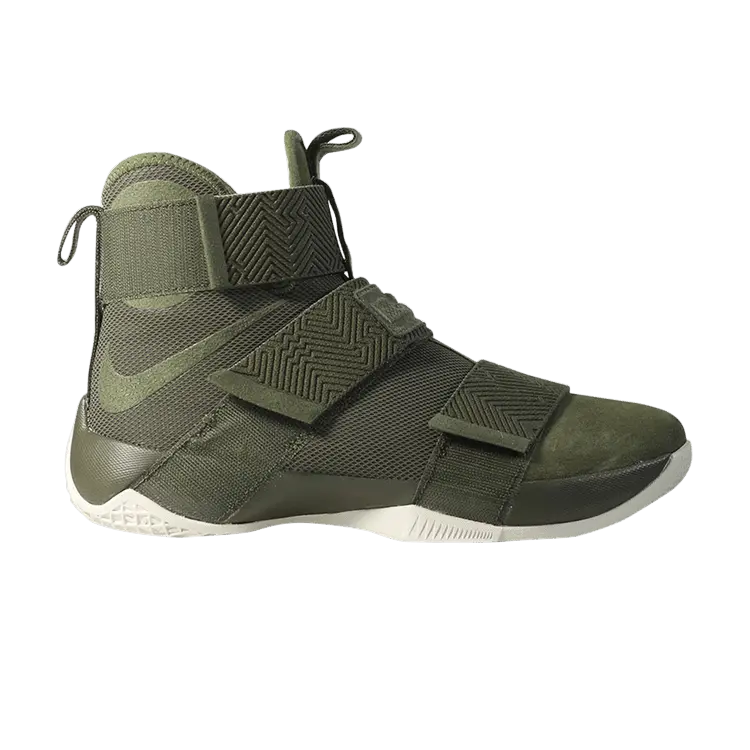 

Кроссовки Nike LeBron Soldier 10 SFG LUX 'Cargo Khaki', зеленый