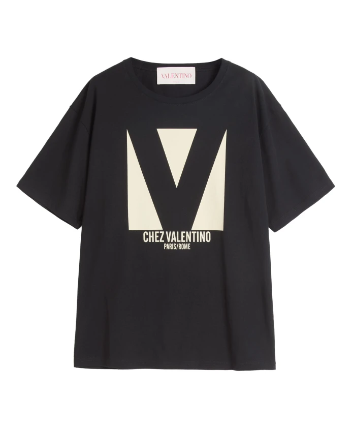 

Трикотажные хлопковые футболки и поло Valentino Garavani, черный