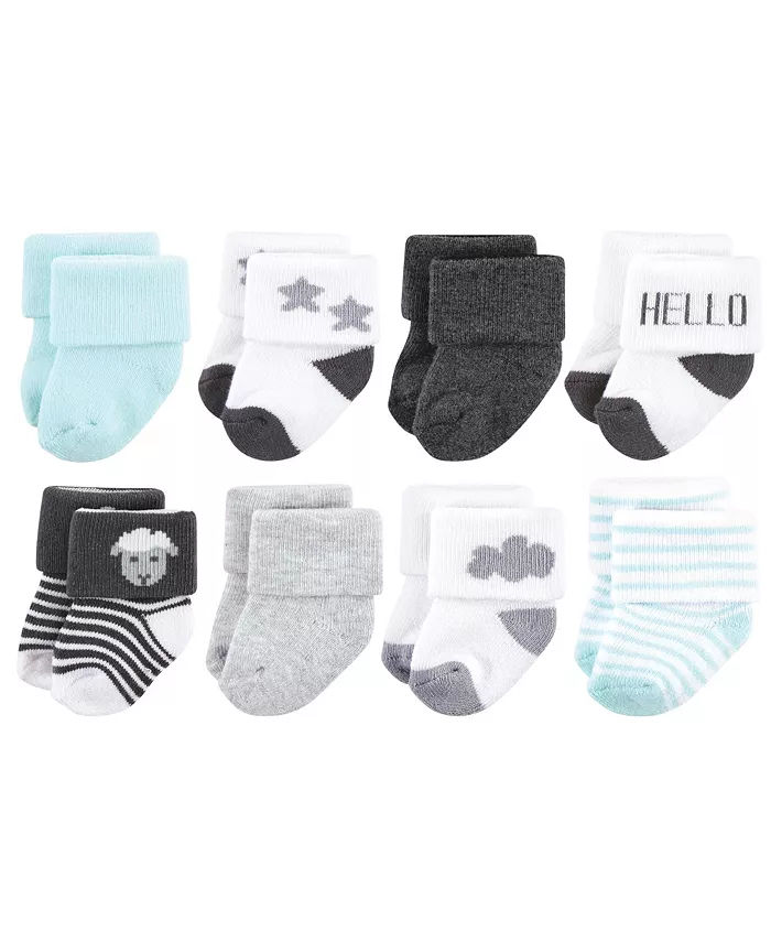 Махровые носки Hudson Unisex из хлопковой смеси с плюшем для мальчиков Hudson Baby, серый — фото 2