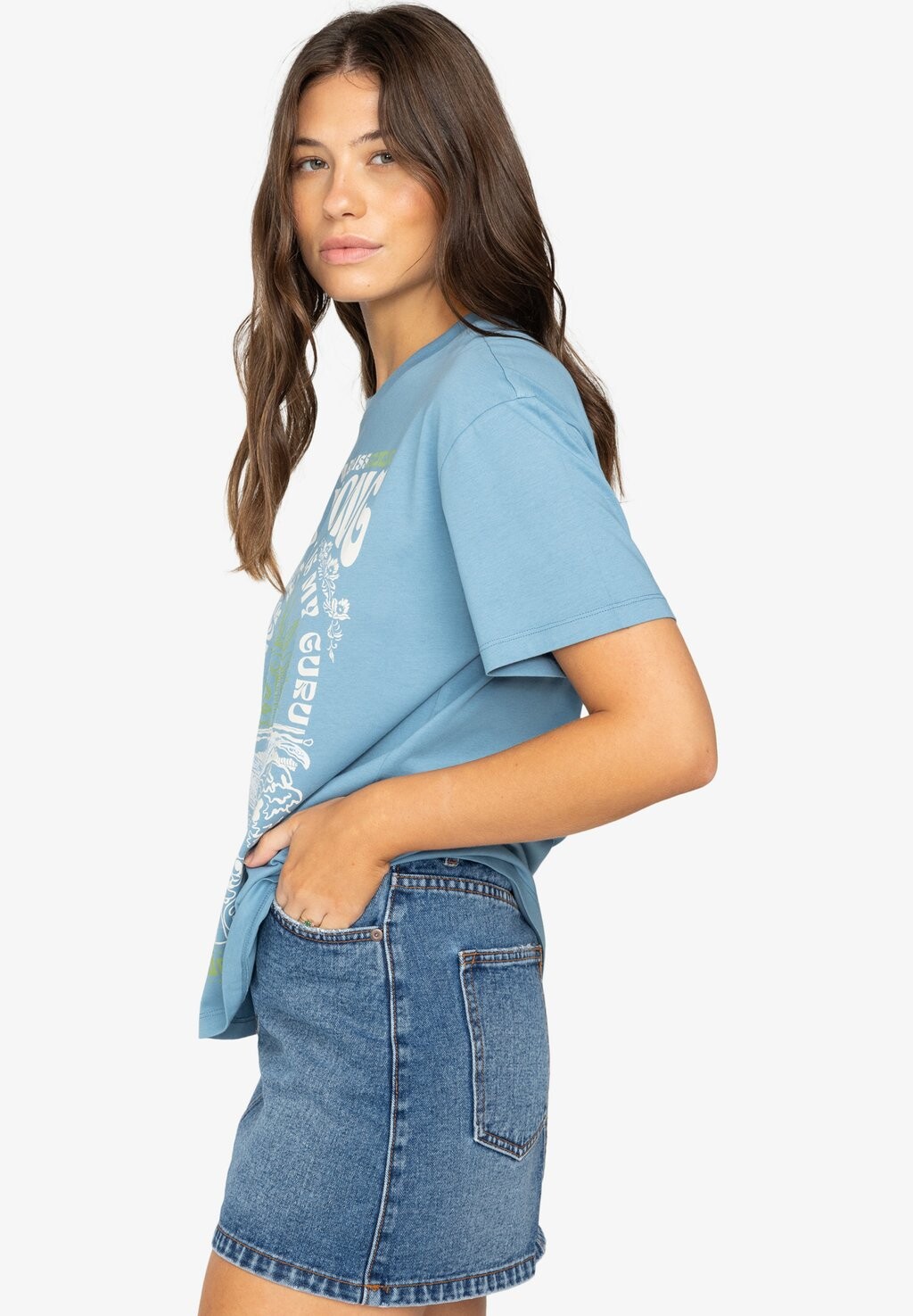 

Принт на футболке LOST IN BLISS Billabong, сине-серый