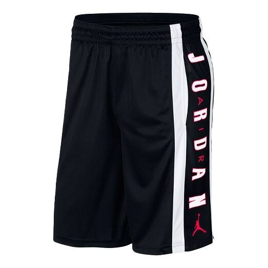 

Шорты rise contrasting colors alphabet printing sports shorts black Air Jordan, черный