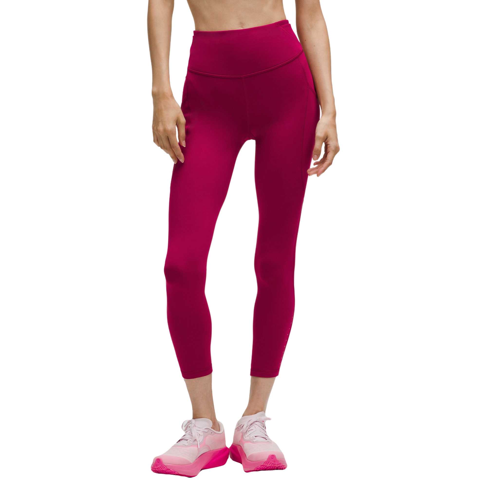 

Брюки для бега Fast And Free 24' Women's Lululemon, berry rum красный