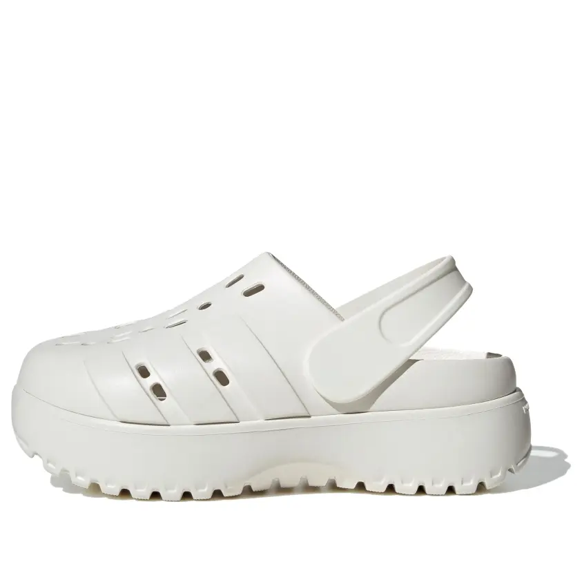 Сандалии (WMNS) adidas Adilette Clog Platform 'Beige', бежевый