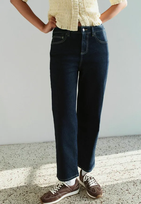 Джинсы средней посадки, длиной до щиколотки, прямого кроя. Next, Denim Rinse — фото 2
