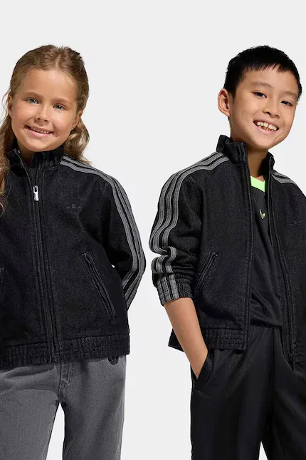 Джинсовая кофта детская Adidas Originals, черный