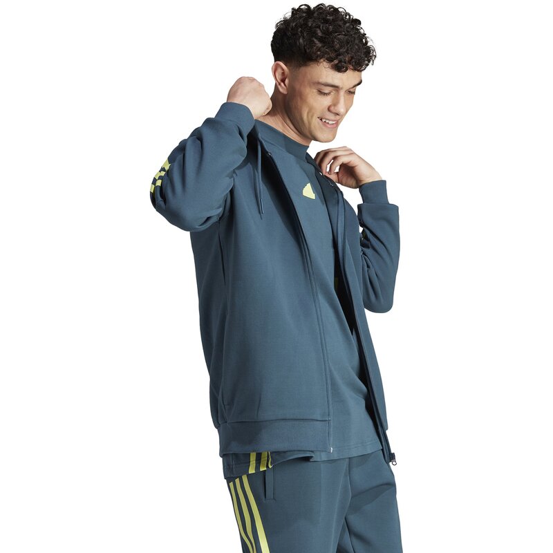 Толстовка Future Icons с тремя полосками Adidas, цвет arcngt — фото 4