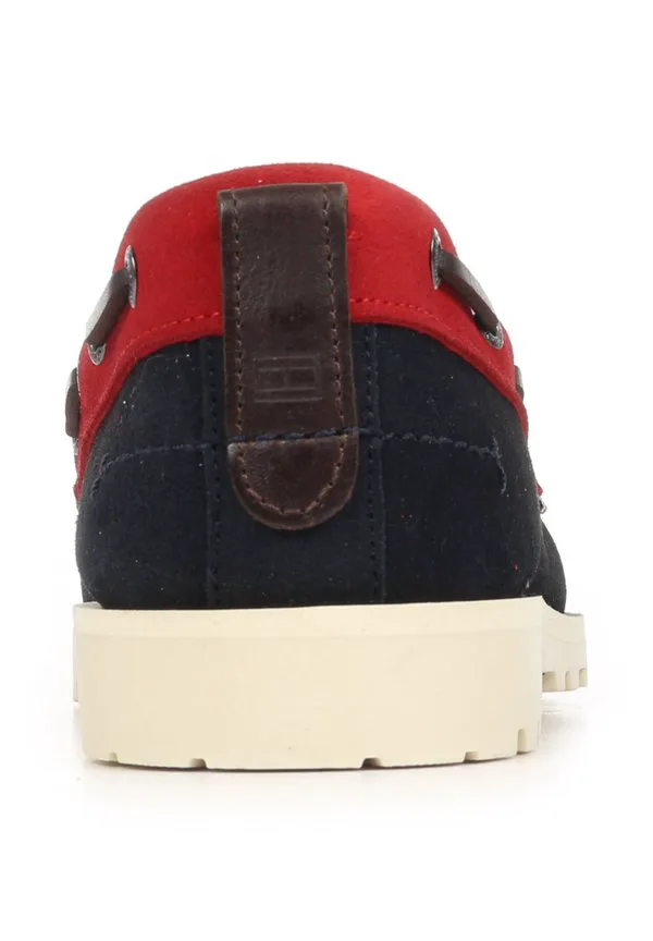 Светлые лодочные туфли Tommy Hilfiger, Red/Navy/Grey — фото 3