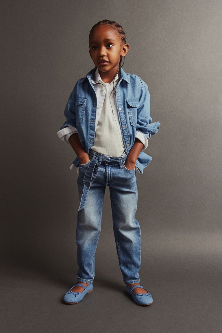 

Джинсы свободного кроя H&M, синий