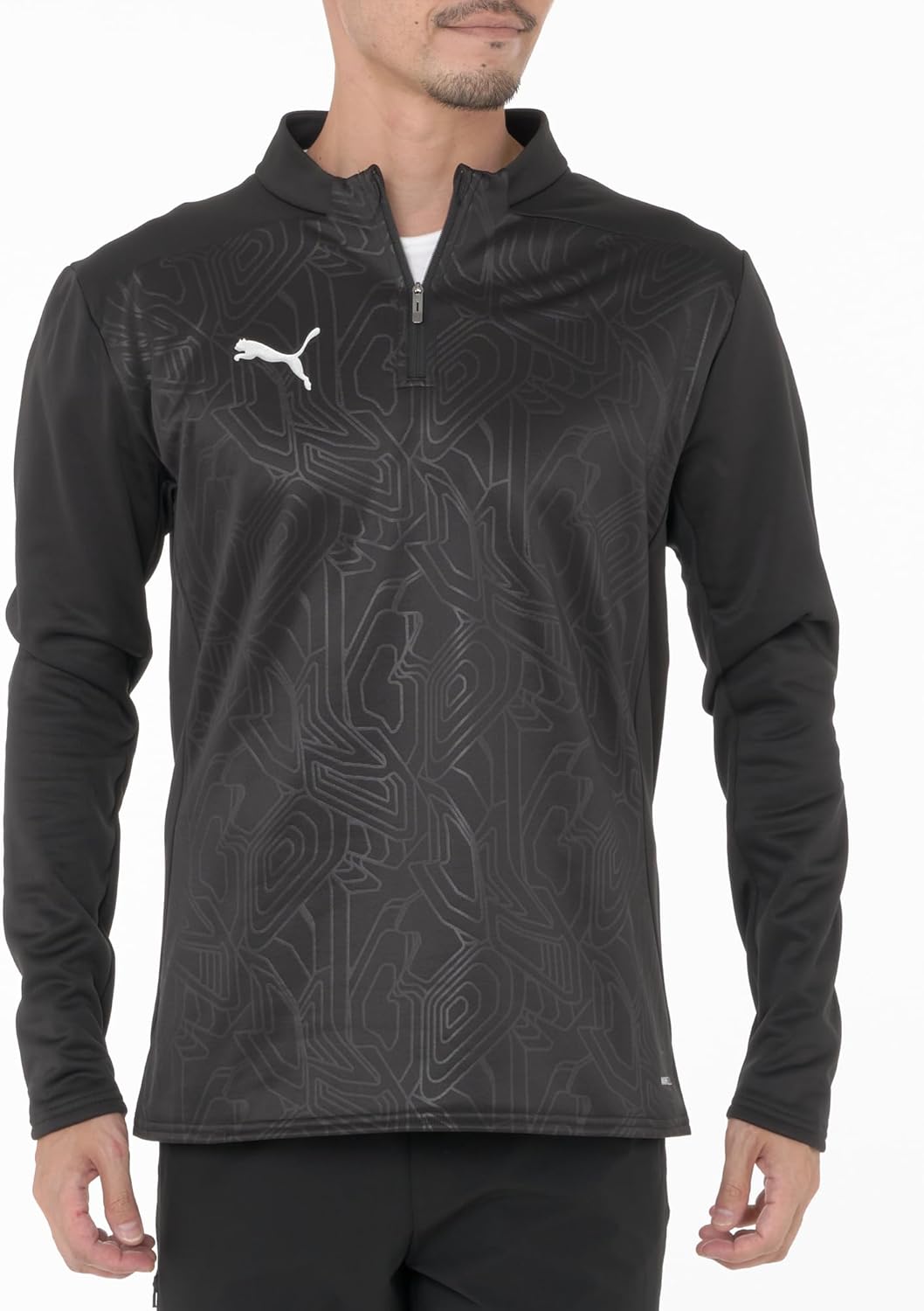 

Мужская футболка PUMA TeamFINAL Hybrid Top 659335, верхняя одежда для футбола, черный/серебряный