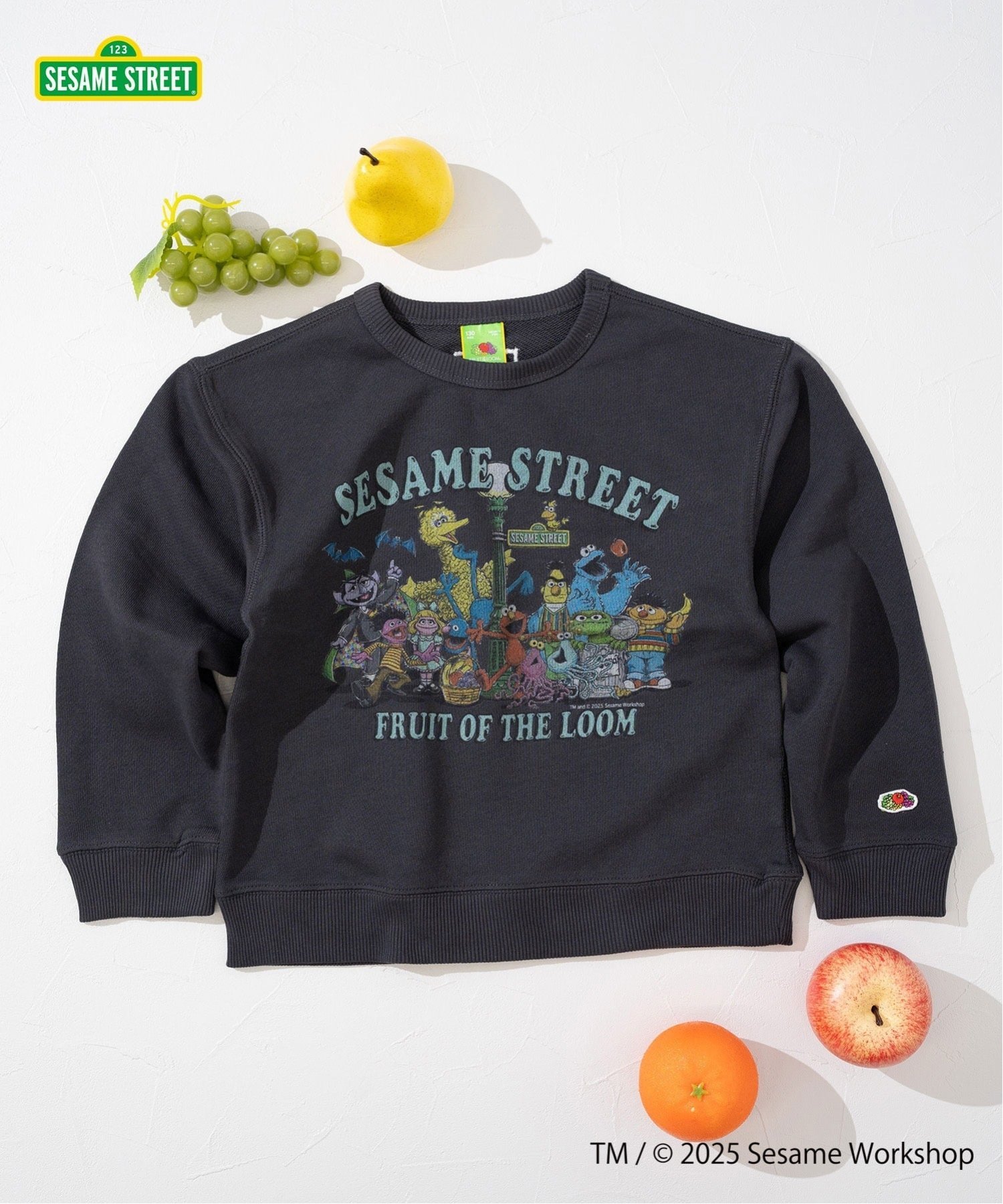 Толстовка с длинным рукавом FRUIT OF THE LOOM/(K), Black