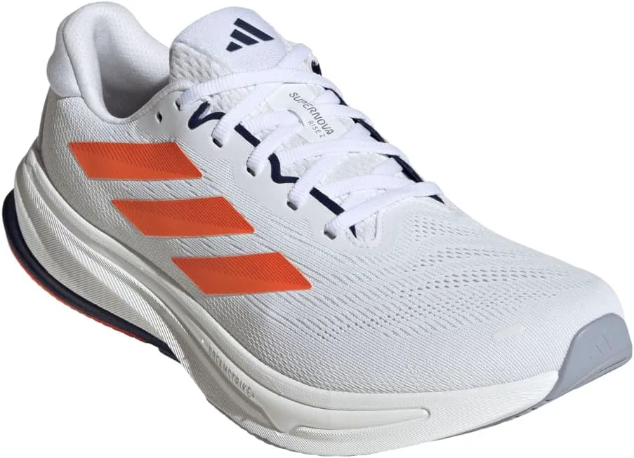 Мужские беговые кроссовки Adidas Supernova Rise 2, белый/оранжевый/темно-синий — фото 3