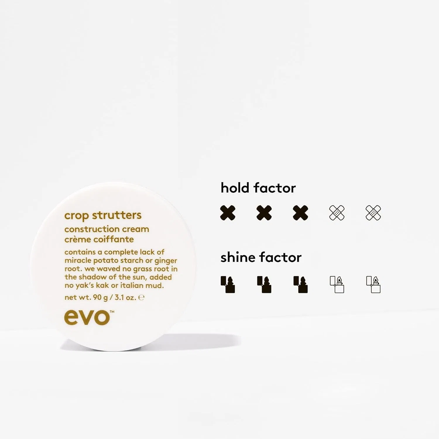 Крем для укладки волос «crop strutters construction cream» 90 г от Evo Evo — фото 4