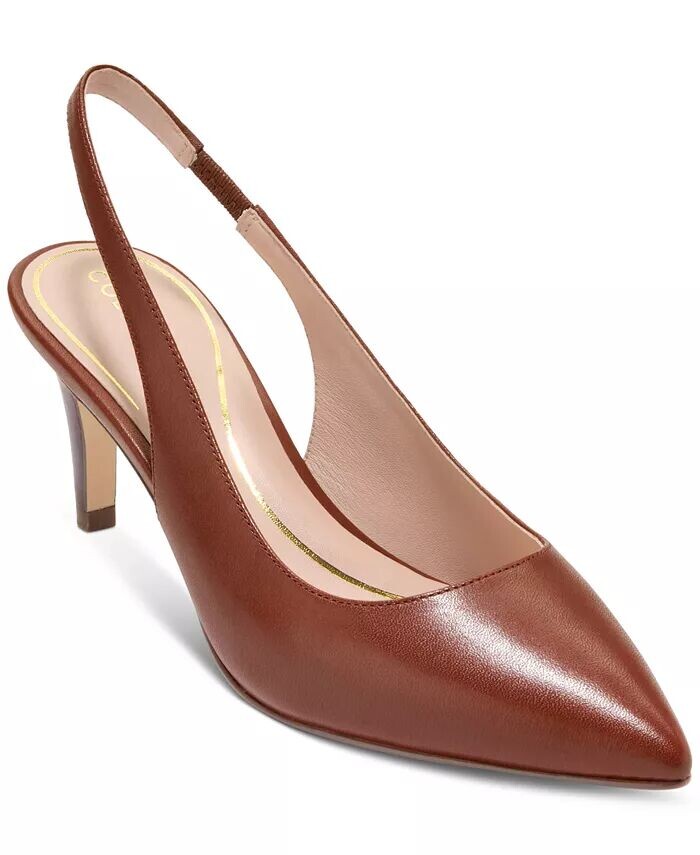 Женские туфли-лодочки Vandam с открытой пяткой Cole Haan, коричневый