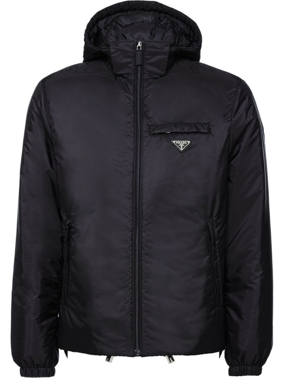 

Prada пуховик Re-Nylon, черный
