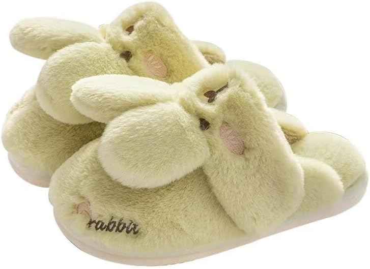 

Женские и мужские домашние тапочки Zonkacen с милым животным, теплые, для зимы, для дома и спальни, зеленый