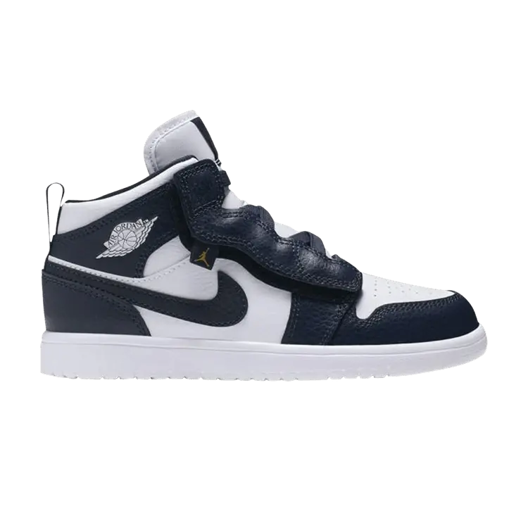 

Кроссовки Air Jordan Air Jordan 1 Mid ALT PS 'Obsidian', белый