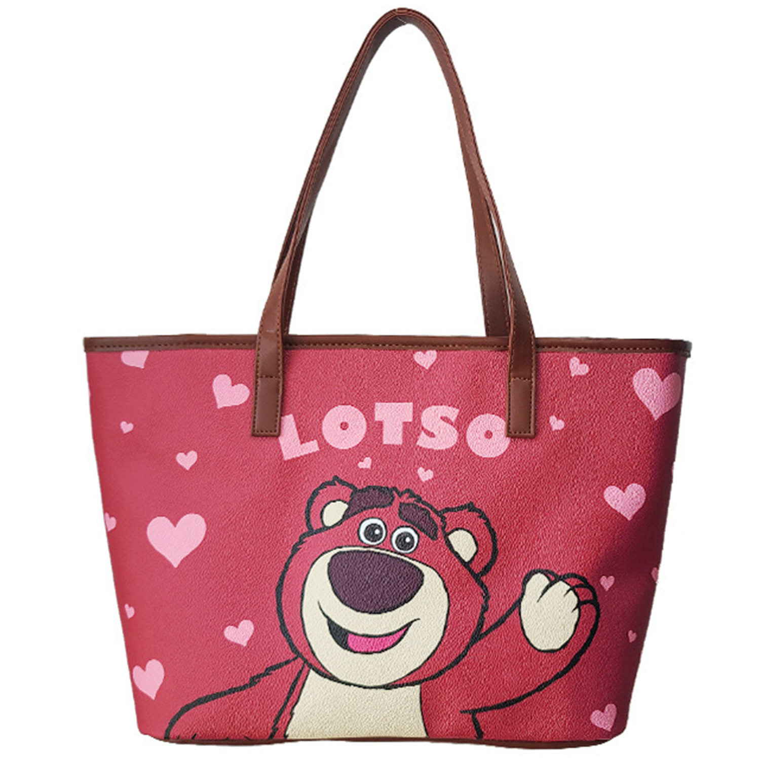 

Disney Сумка-шоппер из ПВХ серии Медвежонок Клубничка, Lotso-Pink