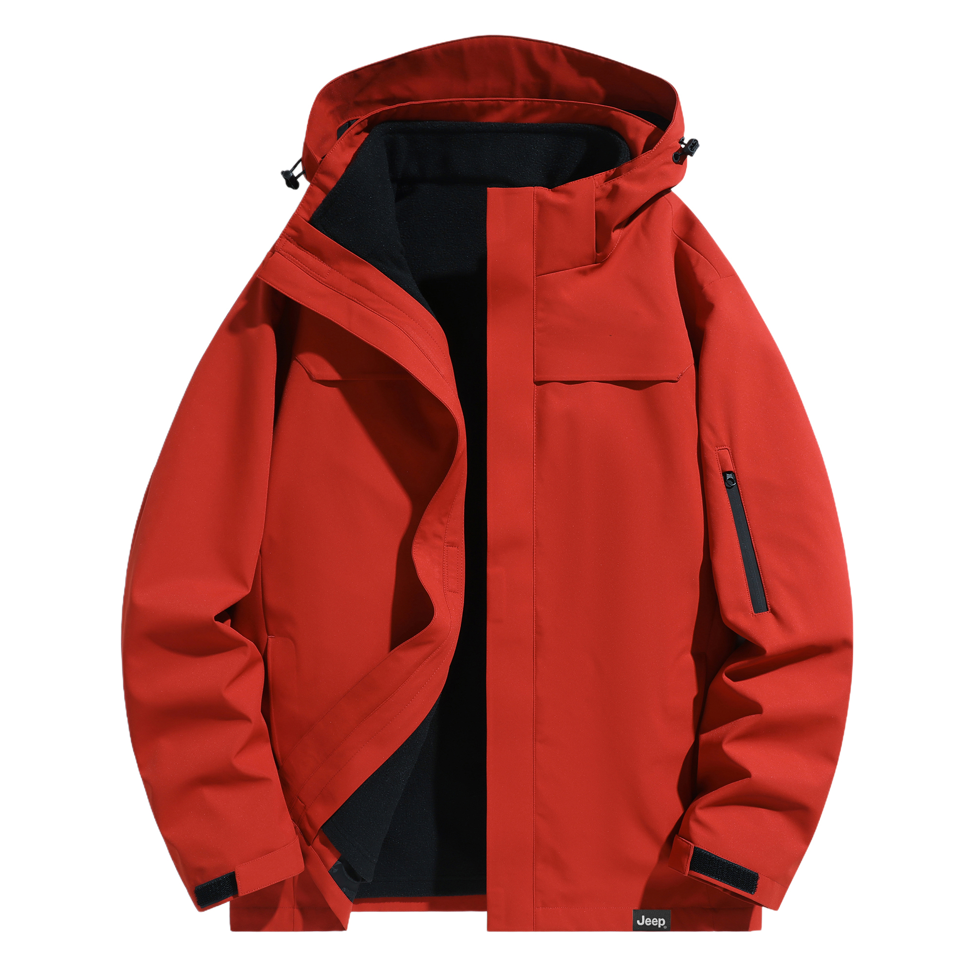 

Куртка Unisex Hooded Moderate Others Jeep, розовыйfinch красный (two-piece set)