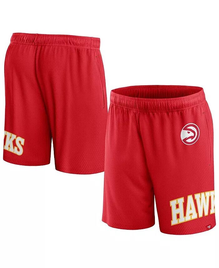

Мужские красные сетчатые шорты Atlanta Hawks Free Throw Fanatics