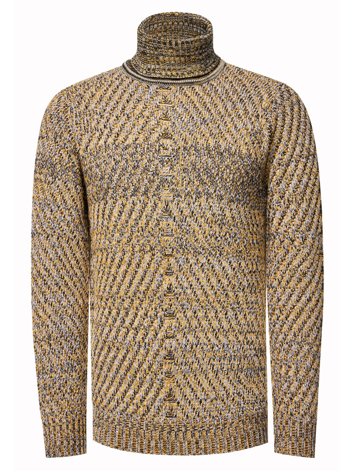 

Плотный свитер с высоким воротом из толстой пряжи желтого цвета Rusty Neal