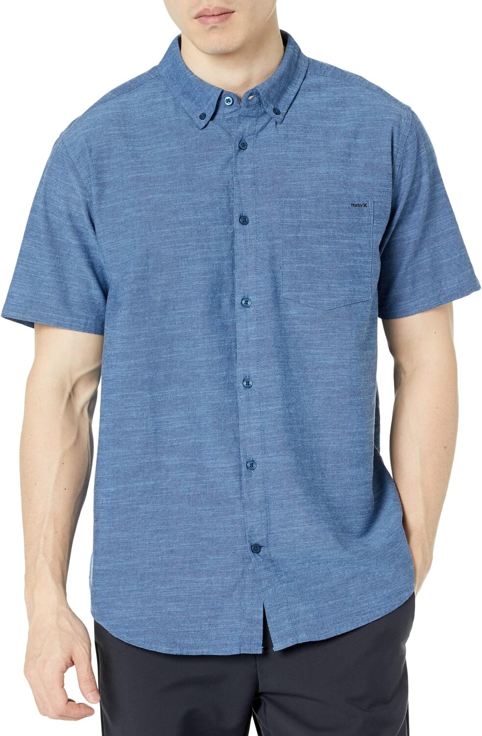 

Рубашка One & Only Stretch Short Sleeve Woven Hurley, цвет Obsidian 2