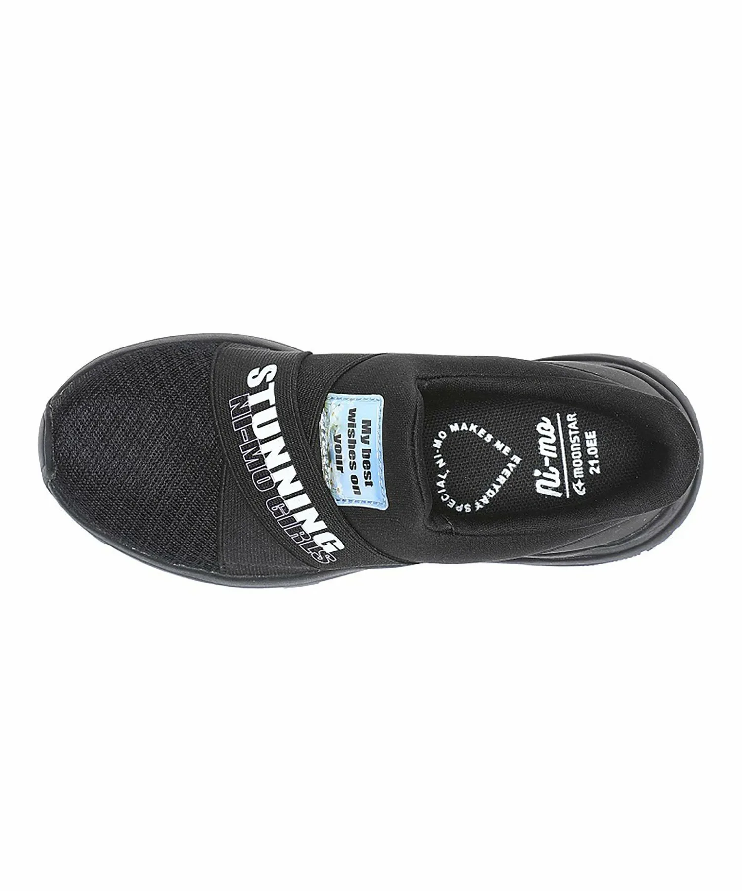 Детские кроссовки MoonStar NM J144 черного цвета для девочек Ni-Mo, black — фото 3